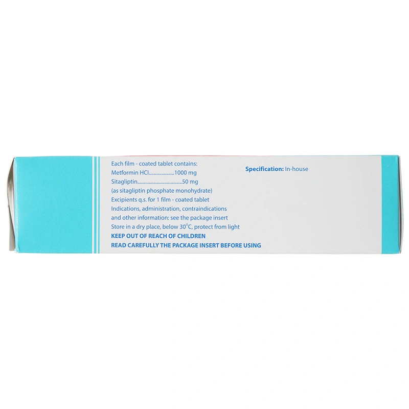 Sitomet BD 50/1000 hỗ trợ kiểm soát đường huyết ở bệnh nhân đái tháo đường (3 vỉ x 10 viên) - 3
